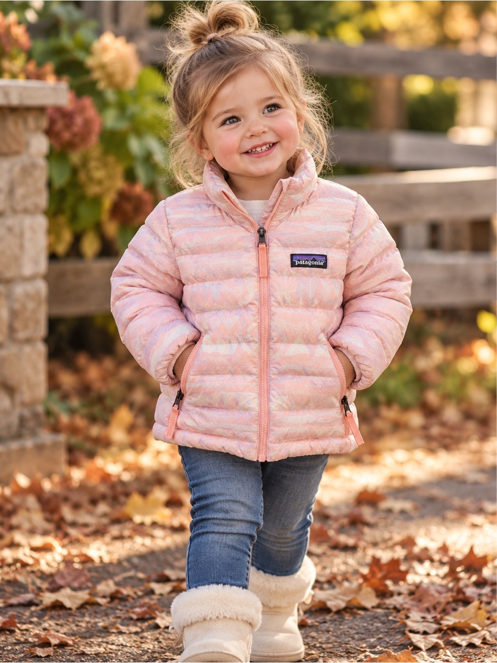 Girls Patagonia puffer jacket size 2T - Play Condition